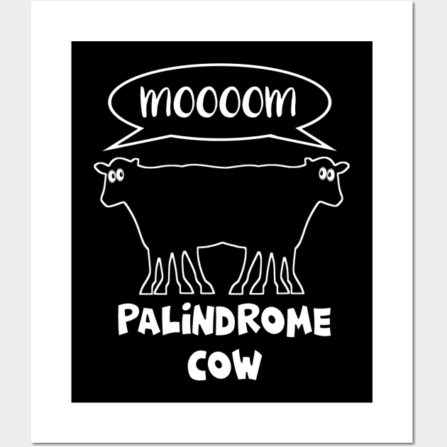 Palindrome Cow Wall Art by Timeforplay